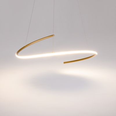 Maytoni Curve lampa wisząca 1x31 W złota MOD242PL-L33BSK