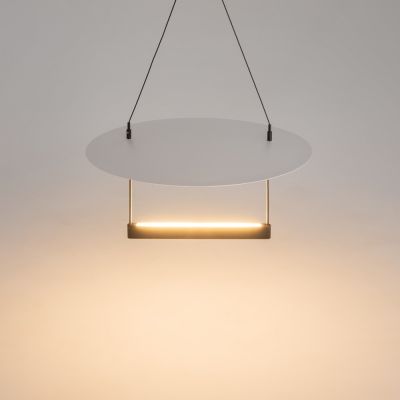 Maytoni Ambience lampa wisząca 1x23 W biała-czarna MOD280PL-L23B3K