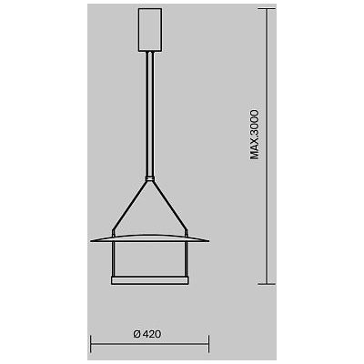 Maytoni Ambience lampa wisząca 1x23 W biała-czarna MOD280PL-L23B3K