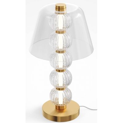 Maytoni Amulet lampa stołowa 1x10 W przezroczysta-złota MOD555TL-L8G3K