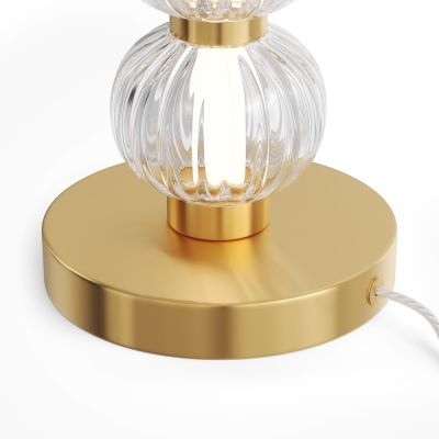 Maytoni Amulet lampa stołowa 1x10 W przezroczysta-złota MOD555TL-L8G3K