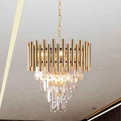 Milagro Madison lampa wisząca 9x40W złota/kryształ ML5992