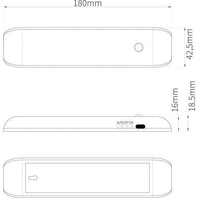 Milagro Seb lampa podszafkowa 1x1 W biała EKB1394