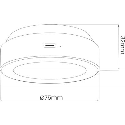 Milagro Jojo lampa podszafkowa 1x0,6 W biała EKB1665