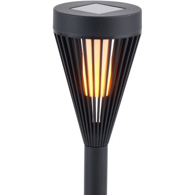 Milagro Flame lampa solarna stojąca 1x0,06 W czarny EKO1450