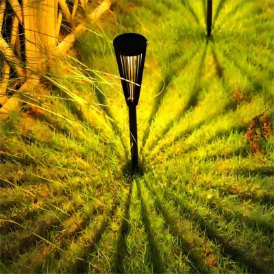 Milagro Flame lampa solarna stojąca 1x0,06 W czarny EKO1450