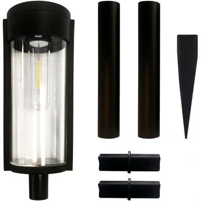 Milagro Path lampa gruntowa 1x0,1 W czarny EKO1454