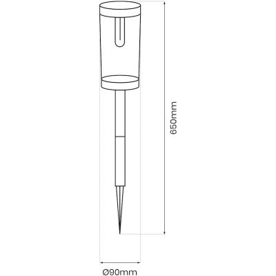 Milagro Path lampa gruntowa 1x0,1 W czarny EKO1454