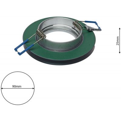 Milagro lampa do zabudowy 1x50W srebrna EKOS204