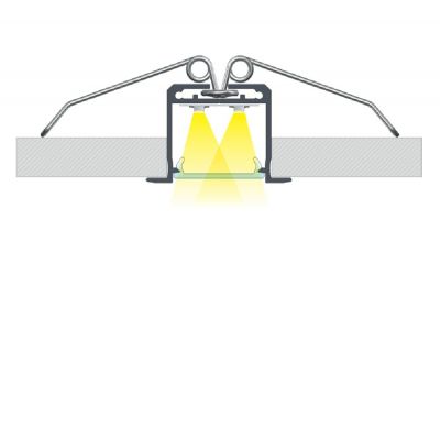 Milagro profil do taśmy LED 200 cm srebrny EKPR7559