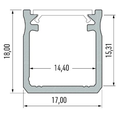 Milagro profil do taśmy LED 100 cm biały EKPR8767