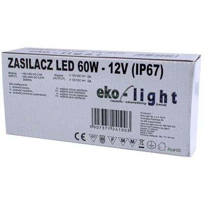Milagro zasilacz 60W LED EKZAS003