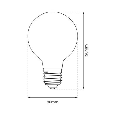 Milagro żarówka LED 1x6 W 2700 K E27 EKZF8007