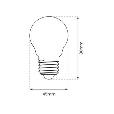 Milagro żarówka LED 1x4 W 2700 K E27 EKZF8964