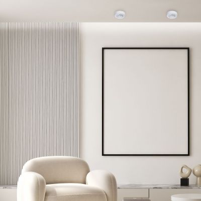 Milagro Nusa lampa podsufitowa 1x8W biała ML0015