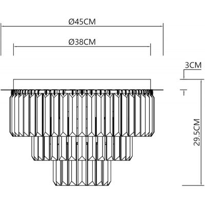Milagro Milano lampa podsufitowa 6x40 W złota-kryształ ML1023