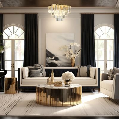 Milagro Milano lampa podsufitowa 9x40 W złota-kryształ ML1024