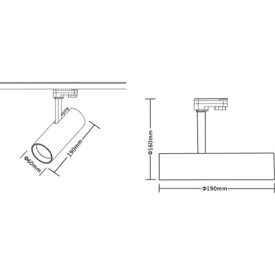 Milagro Sumba lampa do szynoprzewodów 1x20 W czarny ML1111