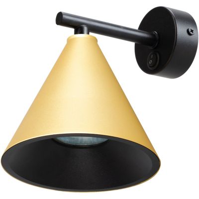 Milagro Cone kinkiet 1x10 W czarny-złoty ML1123