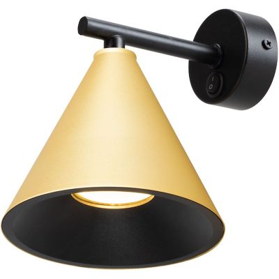Milagro Cone kinkiet 1x10 W czarny-złoty ML1123