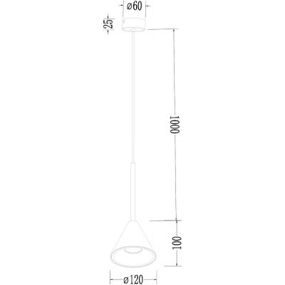 Milagro Cone lampa wisząca 1x10 W czarna-złota ML1124