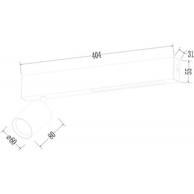 Milagro Magnet lampa podsufitowa 1x5 W czarna ML1130