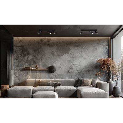 Milagro Magnet lampa podsufitowa 3x5 W czarna ML1134