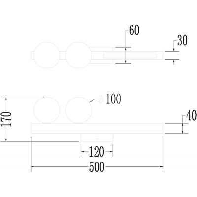 Milagro Magnet lampa podsufitowa 2x13 W biała ML1139