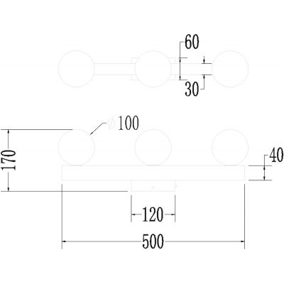 Milagro Magnet lampa podsufitowa 3x9 W biała ML1141