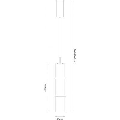 Milagro Bato lampa wisząca 1x4 W czarna-brązowa ML1395
