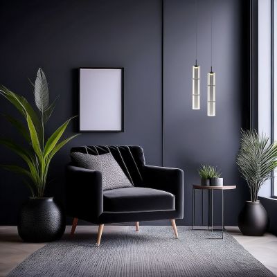 Milagro Bato lampa wisząca 1x4 W czarna-przydymiona ML1396