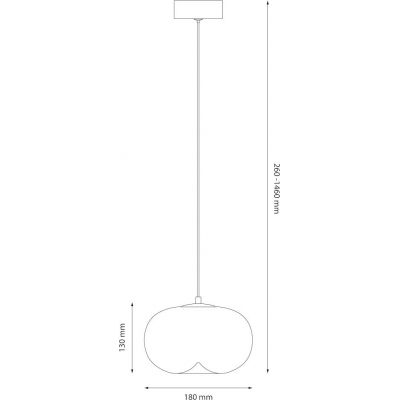 Milagro Vaso lampa wisząca 1x4 W biała ML1398