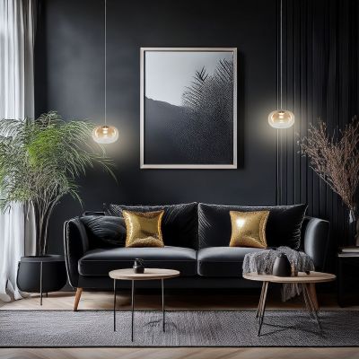 Milagro Vaso lampa wisząca 1x4 W złota-bursztynowa ML1399