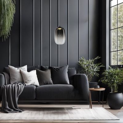 Milagro Vaso lampa wisząca 1x4 W czarna-przydymiona ML1403