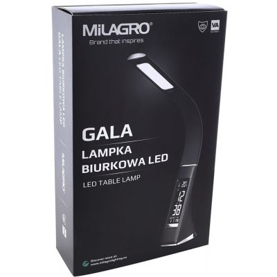 Milagro Gala lampa biurkowa 1x6W czarna ML140