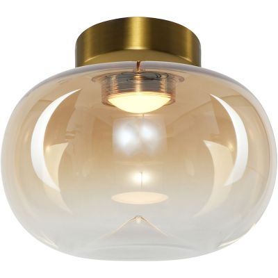 Milagro Vaso lampa podsufitowa 1x4 W złota-bursztynowa ML1411