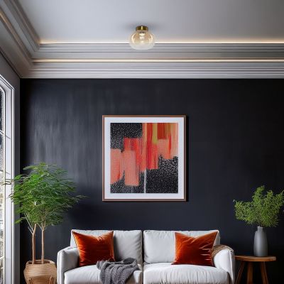 Milagro Vaso lampa podsufitowa 1x4 W złota-bursztynowa ML1411