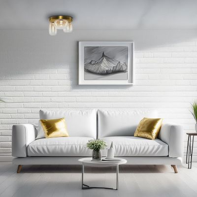 Milagro Vaso lampa podsufitowa 3x12 W złota-bursztynowa ML1414