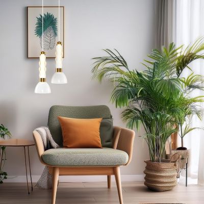 Milagro Lucco lampa wisząca 1x13 W bursztynowa ML1418