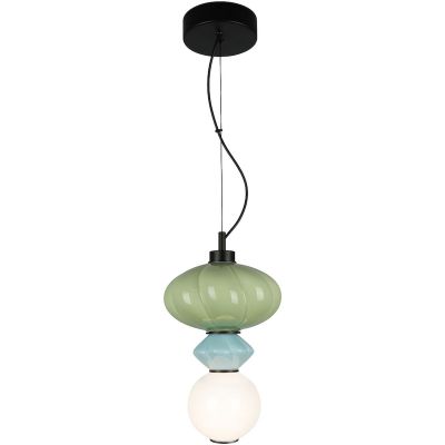 Milagro Ascoli lampa wisząca 1x8 W biała-zielona-niebieska ML1419