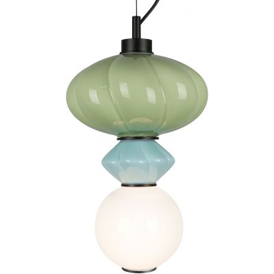 Milagro Ascoli lampa wisząca 1x8 W biała-zielona-niebieska ML1419