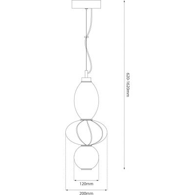 Milagro Ascoli lampa wisząca 1x18 W biała ML1420