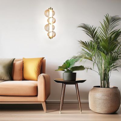 Milagro Bolla lampa wisząca 1x17 W złota ML1422