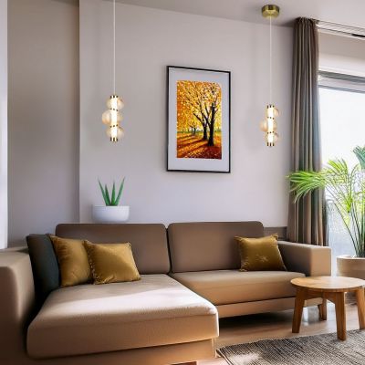 Milagro Bolla lampa wisząca 1x12 W złota ML1424