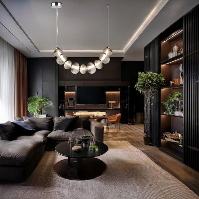 Milagro Bolla lampa wisząca 1x36 W przydymiona ML1429