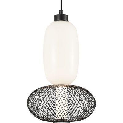 Milagro Arame lampa wisząca 1x15 W biała-czarna ML1432