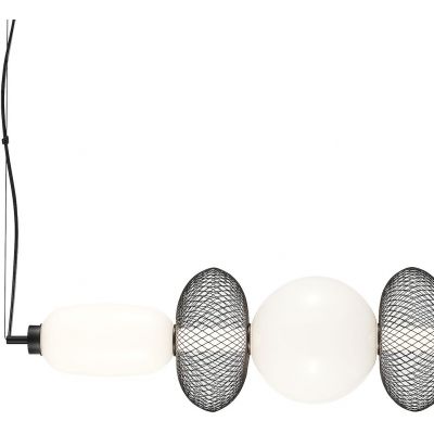 Milagro Arame lampa wisząca 1x32 W biała-czarna ML1434