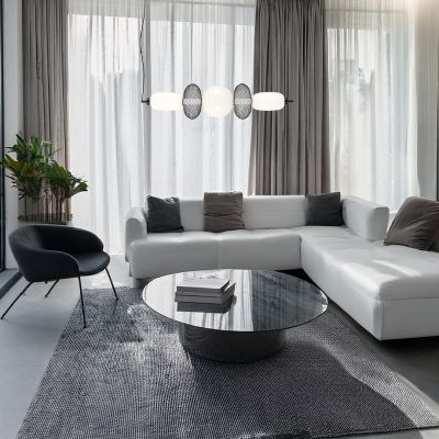 Milagro Arame lampa wisząca 1x32 W biała-czarna ML1434