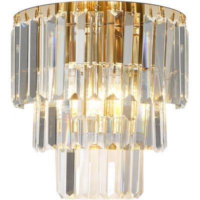 Milagro Milano kinkiet 2x11 W złoty-kryształowy ML1495