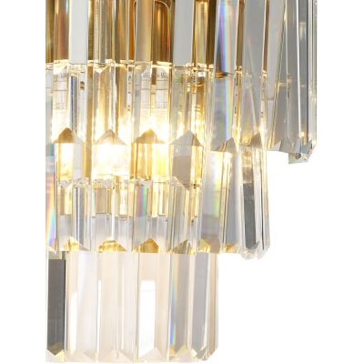 Milagro Milano kinkiet 2x11 W złoty-kryształowy ML1495